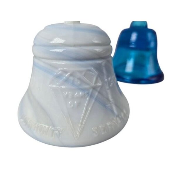 Vintage Glass Bell Paperweight Collection Set Of 3 - Picture 3 of 10